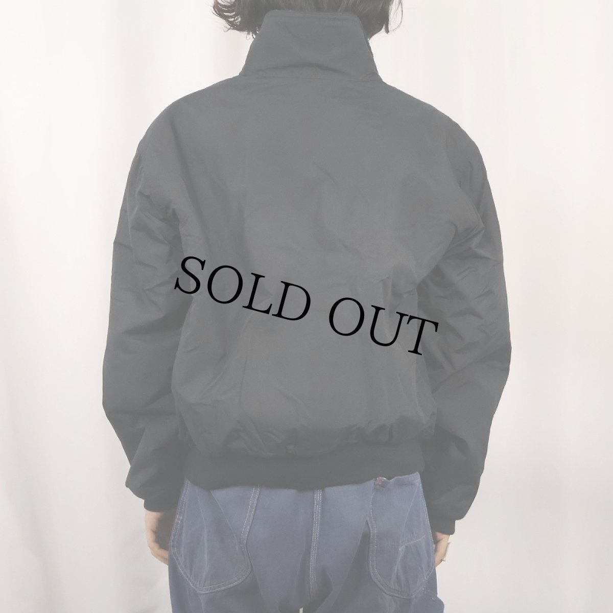 画像3: 80〜90's L.L.Bean "Warm-up Jacket" フリースライナー シェルドジャケット BLACK M (3)