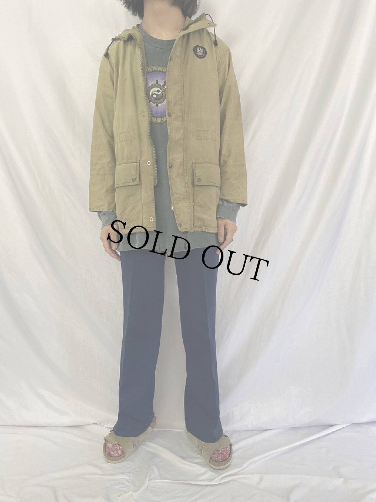 画像2: 70〜80's Belstaff オイルドジップパーカー (2)