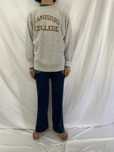 画像2: 80's Champion REVERSE WEAVE トリコタグ USA製 "CANISIUS COLLEGE" プリントスウェット XL (2)