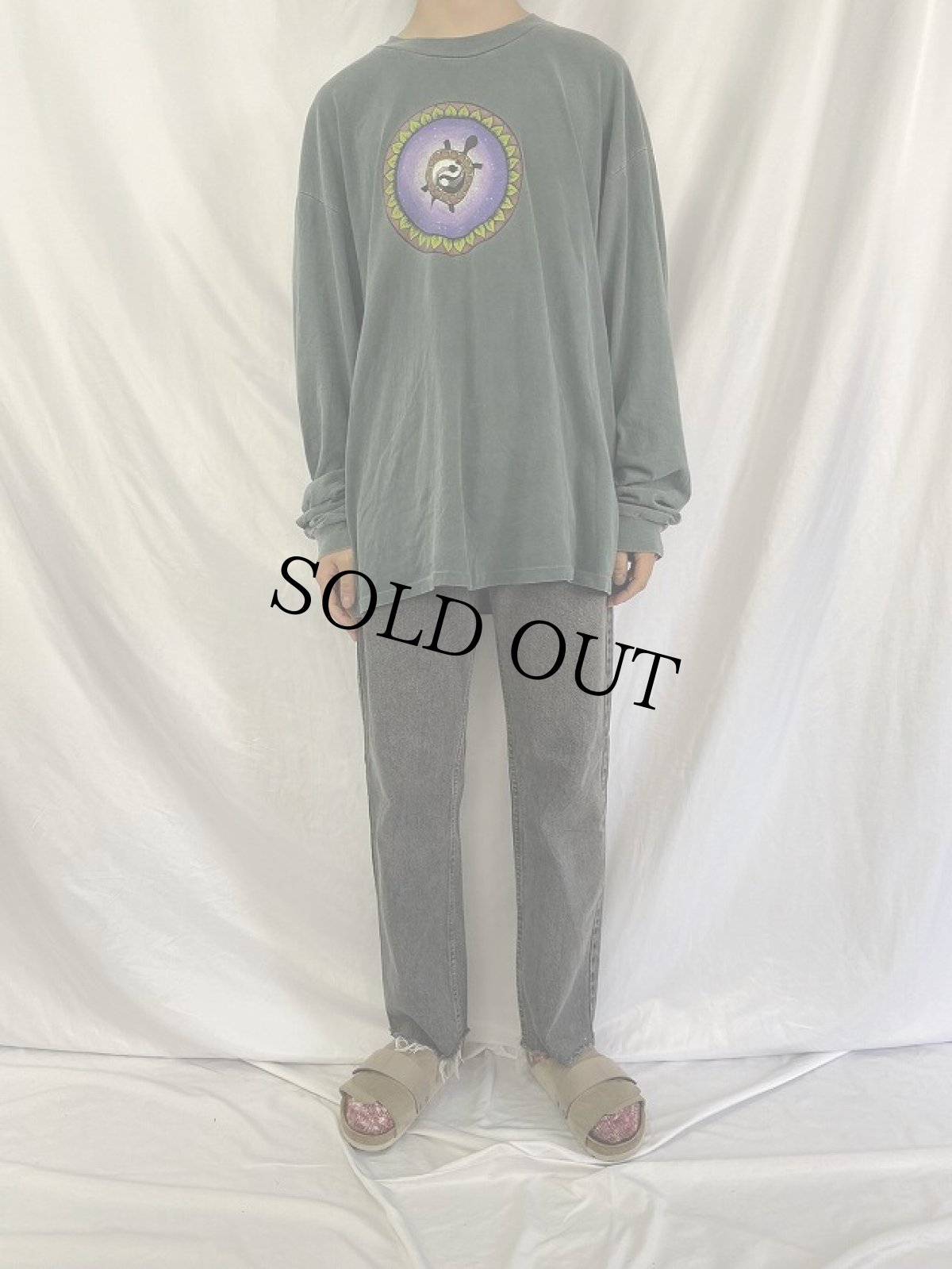 画像2: 80's Levi's 505 USA製 カットオフ ブラックデニムパンツ W32 (2)