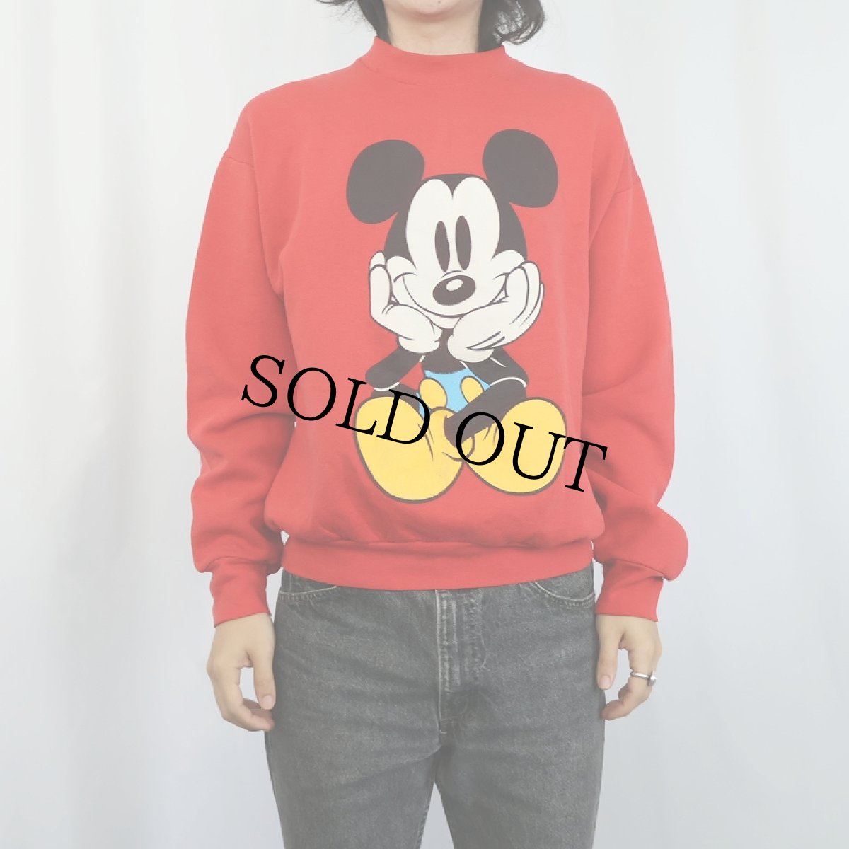 画像3: 90's MICKEY&CO. 青パンミッキー キャラクタープリントスウェット (3)