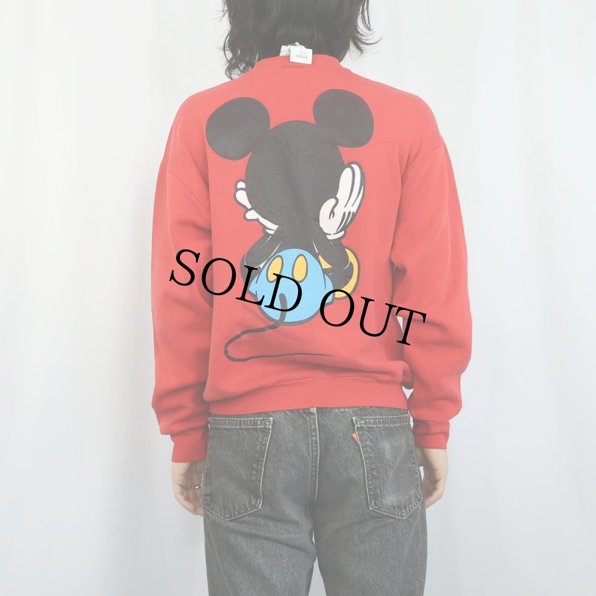 画像4: 90's MICKEY&CO. 青パンミッキー キャラクタープリントスウェット (4)