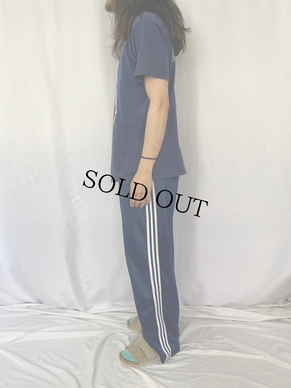 画像3: 2000's Les Miserables ミュージカルプリントTシャツ NAVY L (3)