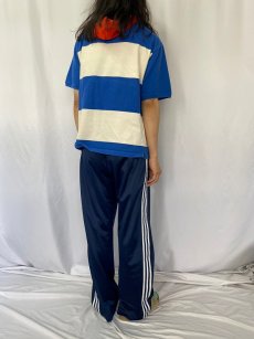 画像4: 90's POLO Ralph Lauren USA製 ボーダー柄 Tパーカー M (4)