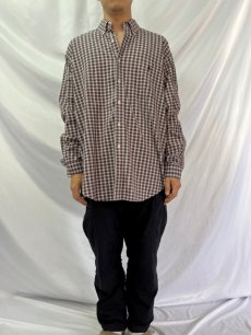 画像2: POLO Ralph Lauren "BIG SHIRT" チェック柄 ボタンダウンシャツ L (2)