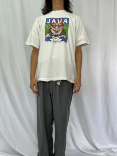 画像2: 90's STARBUCKS COFFE "JAVA" カフェプリントTシャツ (2)