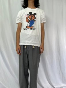 画像2: 70's "MACHO MOUSE" パロディキャラクタープリントTシャツ XXL (2)