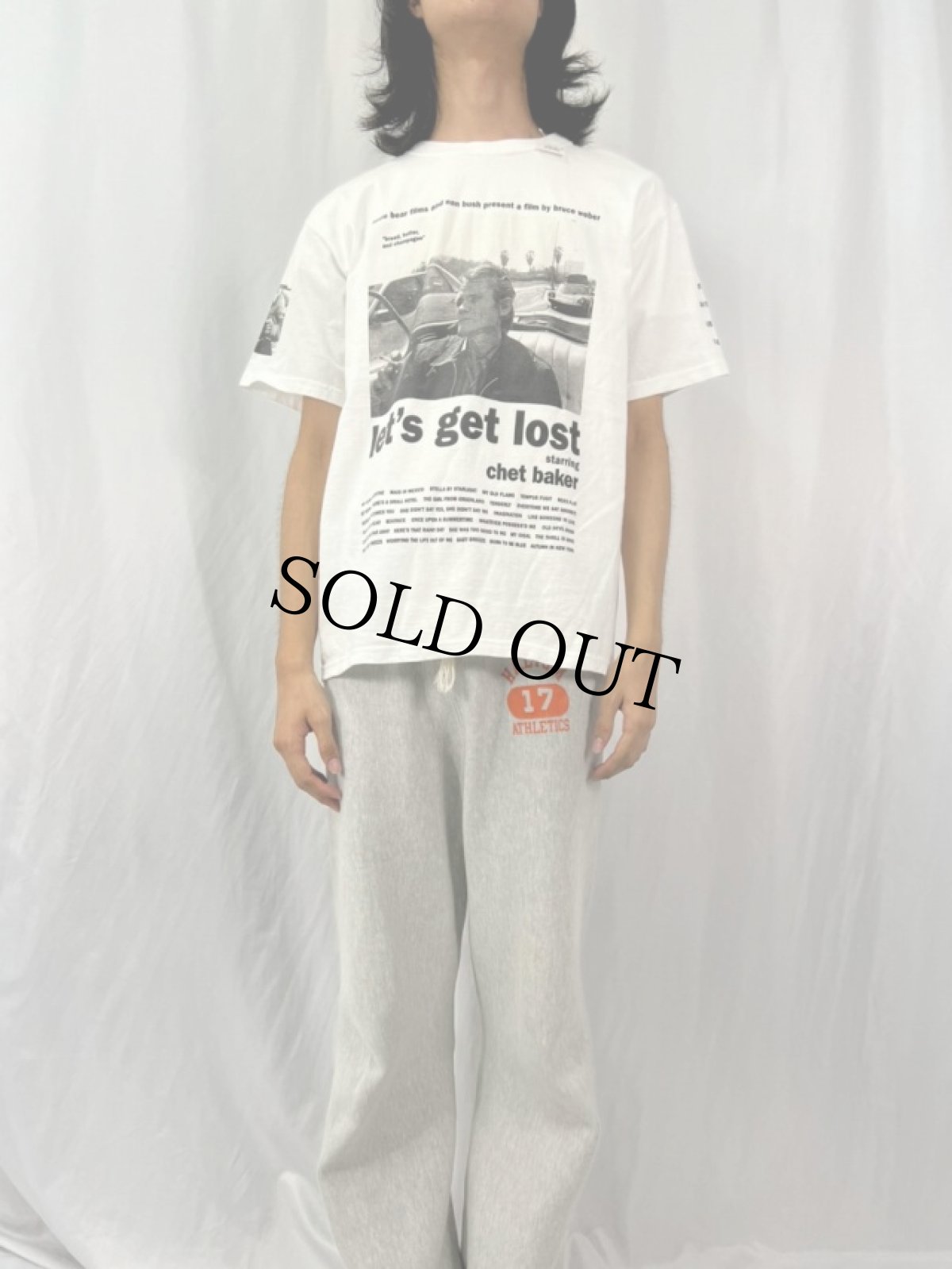 画像2: 2000's〜 ブート BRUCE WEBER "let's get lost starring chet baker" フォトプリントTシャツ M (2)
