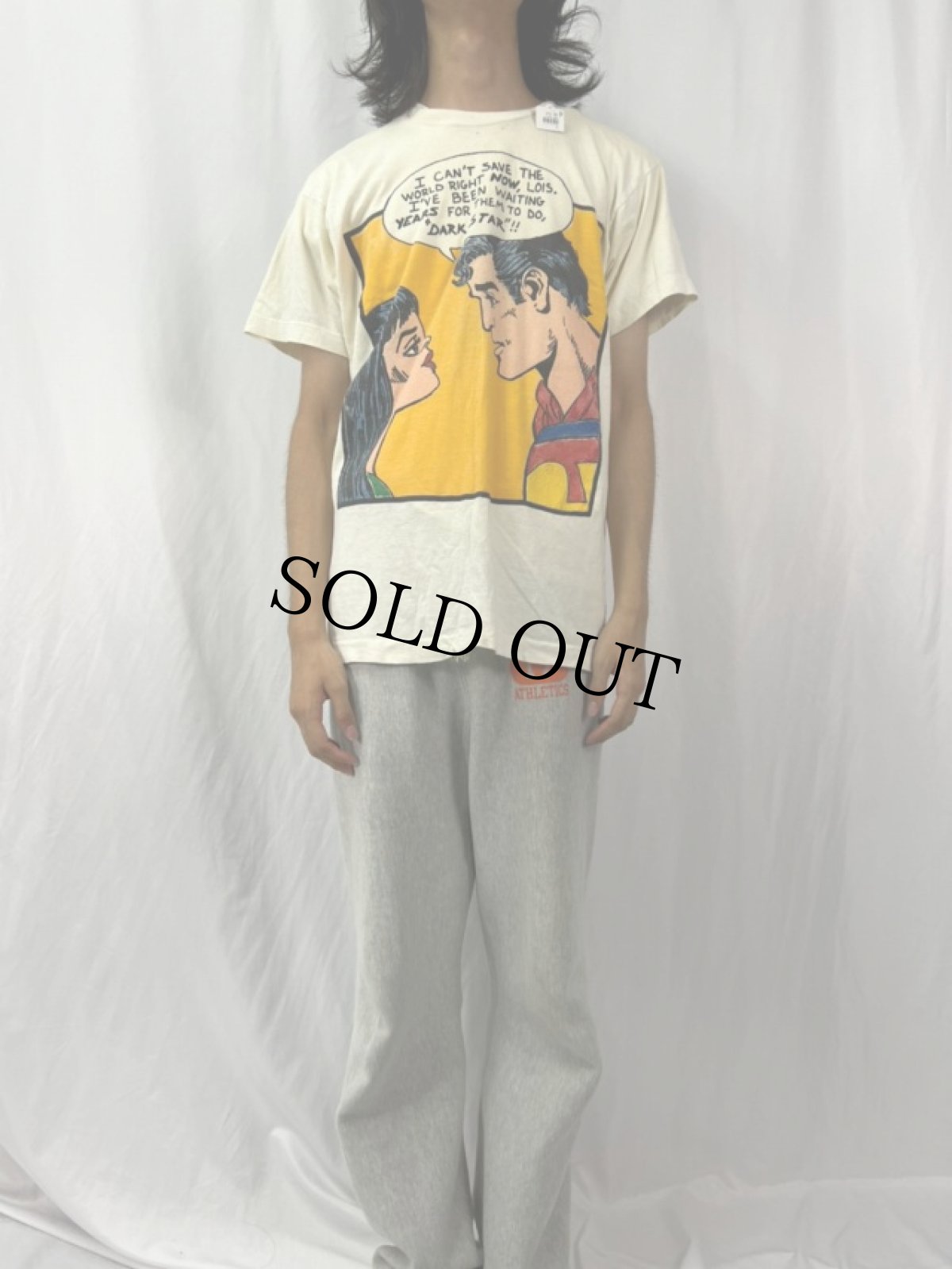 画像2: 80's USA製 "DARK STAR" ハンドペイント アートプリントTシャツ XL (2)