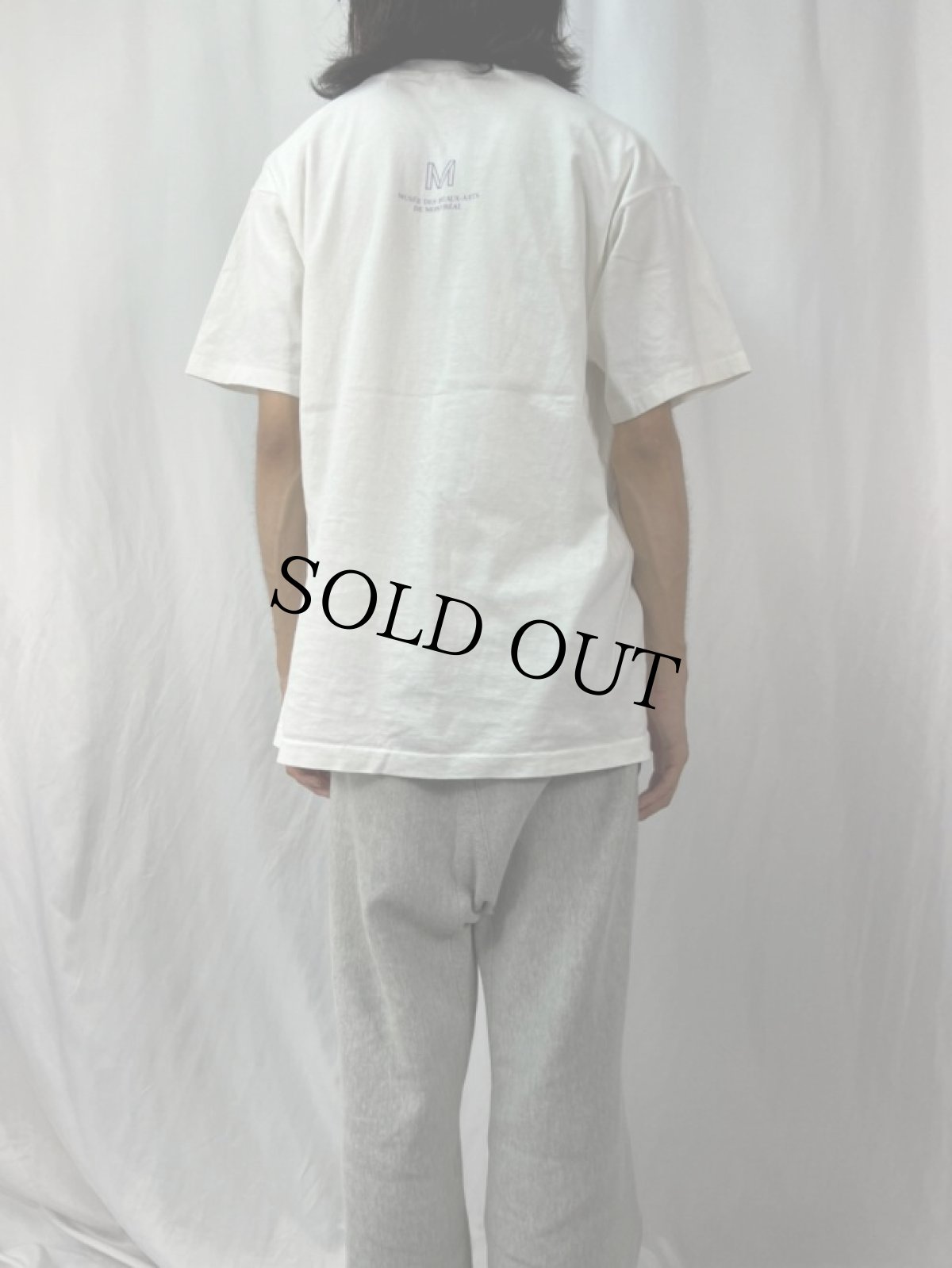 画像4: 90's MICHELANGELO CANADA製 "MICKEL-ANGE" アートプリントTシャツ XL (4)