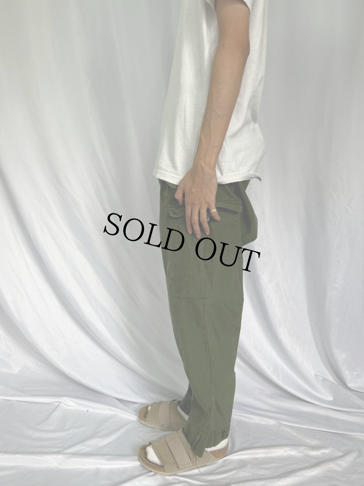 画像3: 60's スウェーデン軍 M-59 前期型 コンバットパンツ W37 (3)