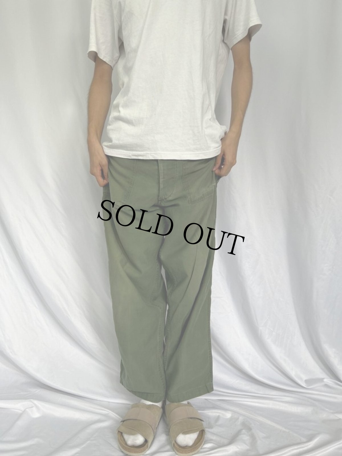 画像2: 60's U.S.ARMY ベイカーパンツ MEDIUM (2)