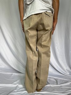 画像4: 40's U.S.ARMY "Regulation ARMY Officer's Trousers" 糊付け＆プレス チノトラウザーズ チノトラウザーズ W33 (4)