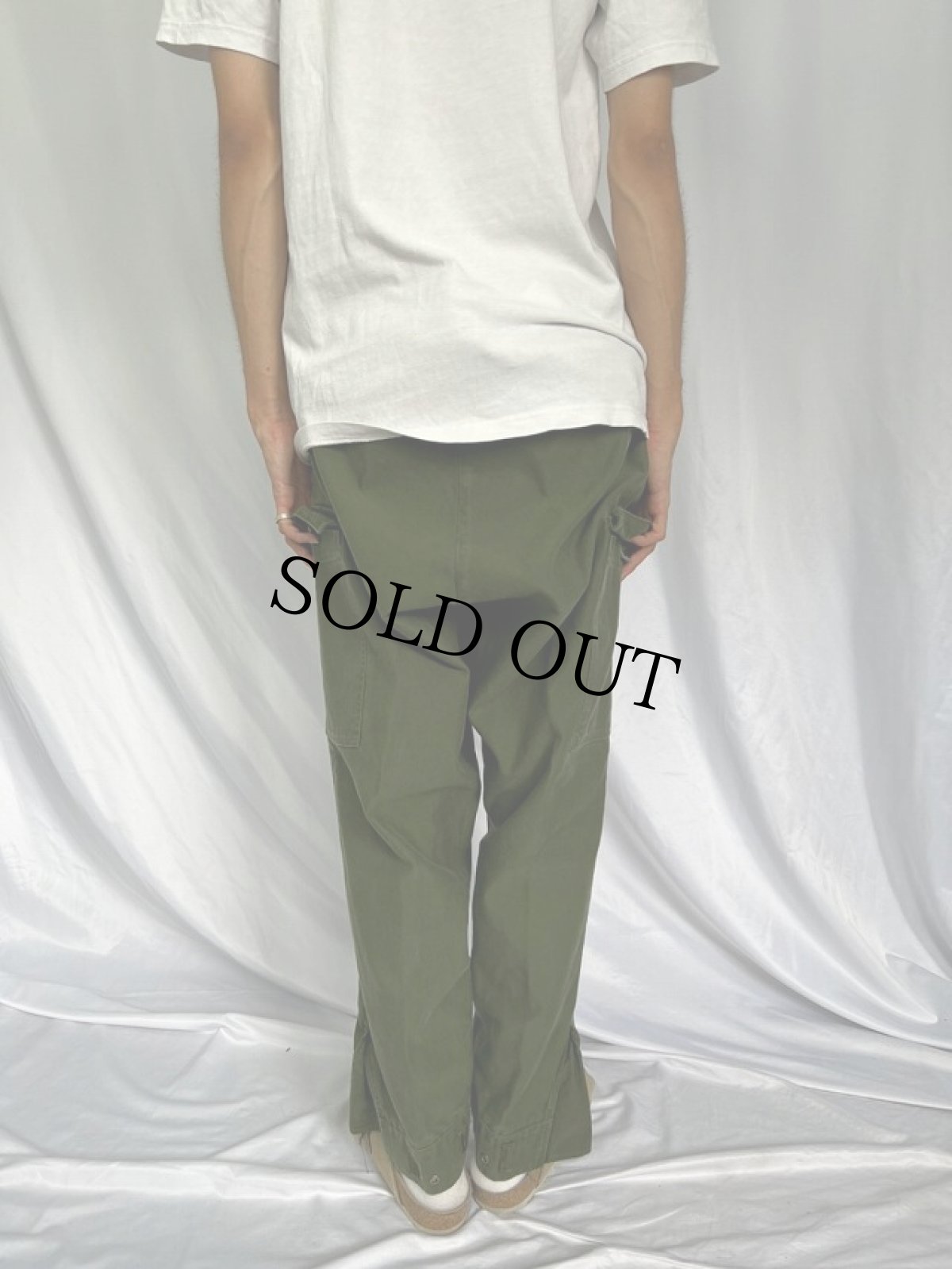 画像4: 60's スウェーデン軍 M-59 前期型 コンバットパンツ W37 (4)