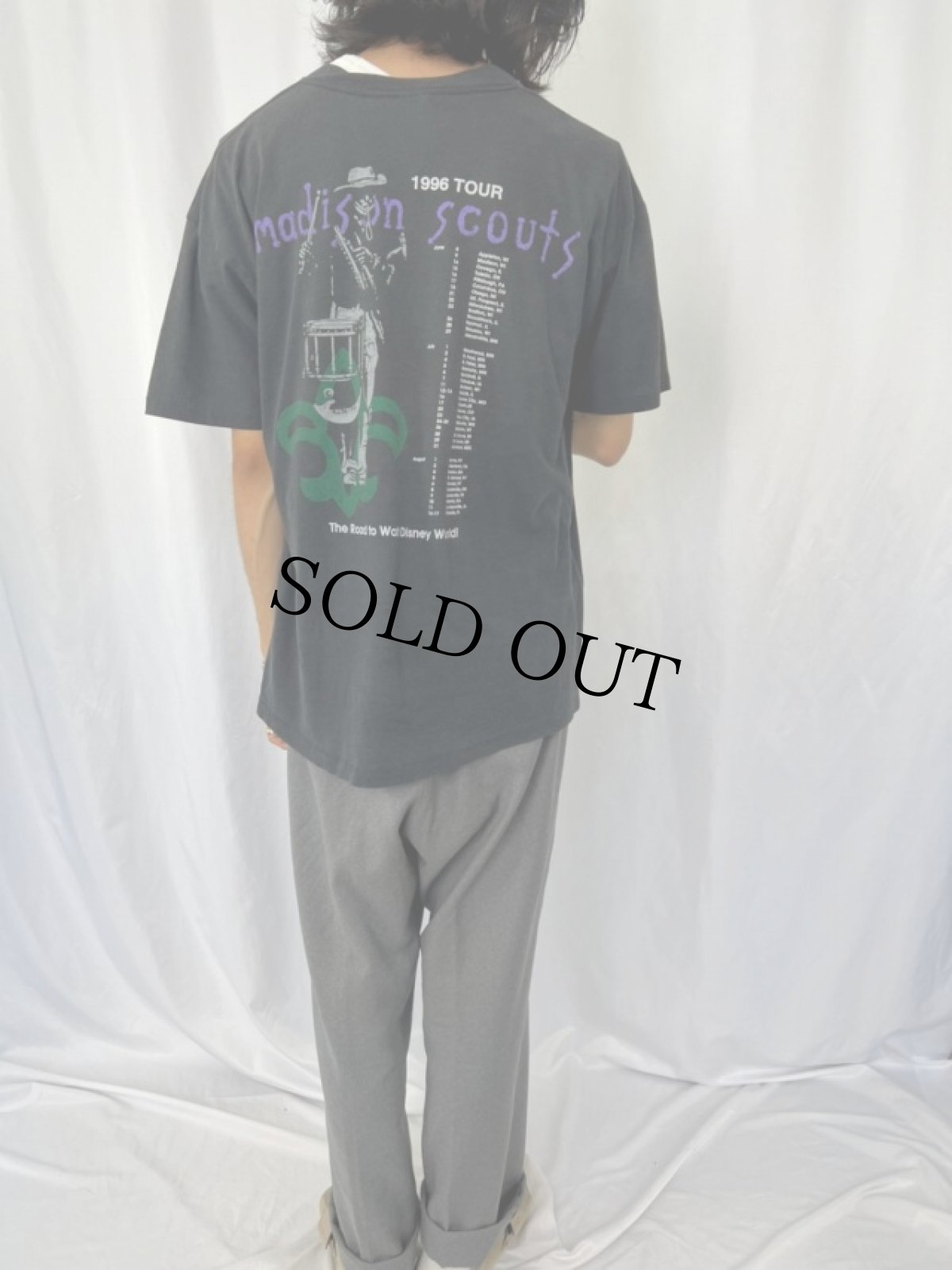 画像4: 90's madison scouts "The Road to Walt Disney World!" 鼓笛隊 プリントTシャツ (4)