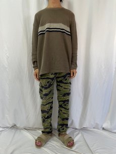 画像2: 60's U.S.MILITARY ベトナム戦 タイガーカモパンツ W35 (2)