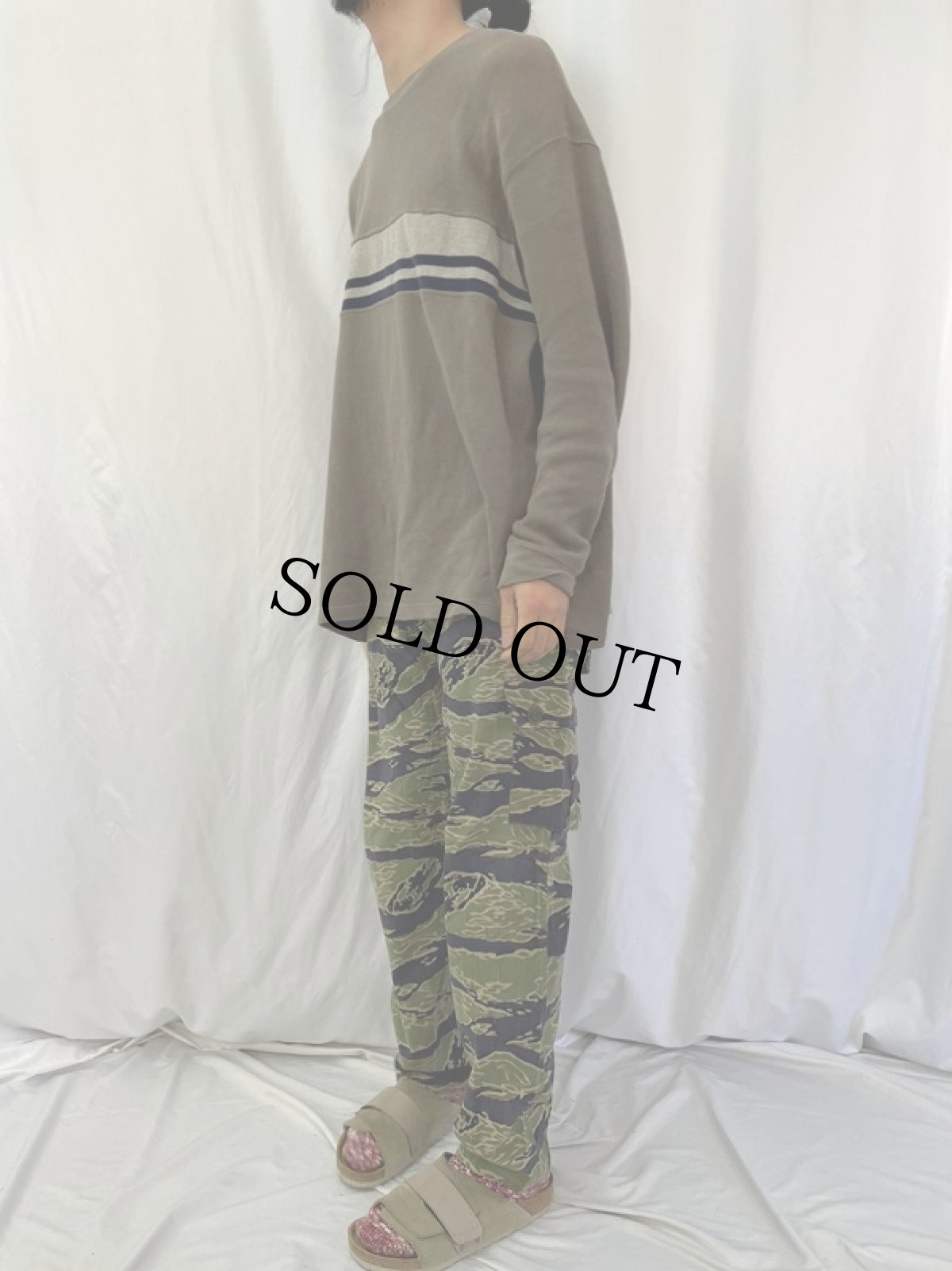 画像3: 60's U.S.MILITARY ベトナム戦 タイガーカモパンツ W35 (3)