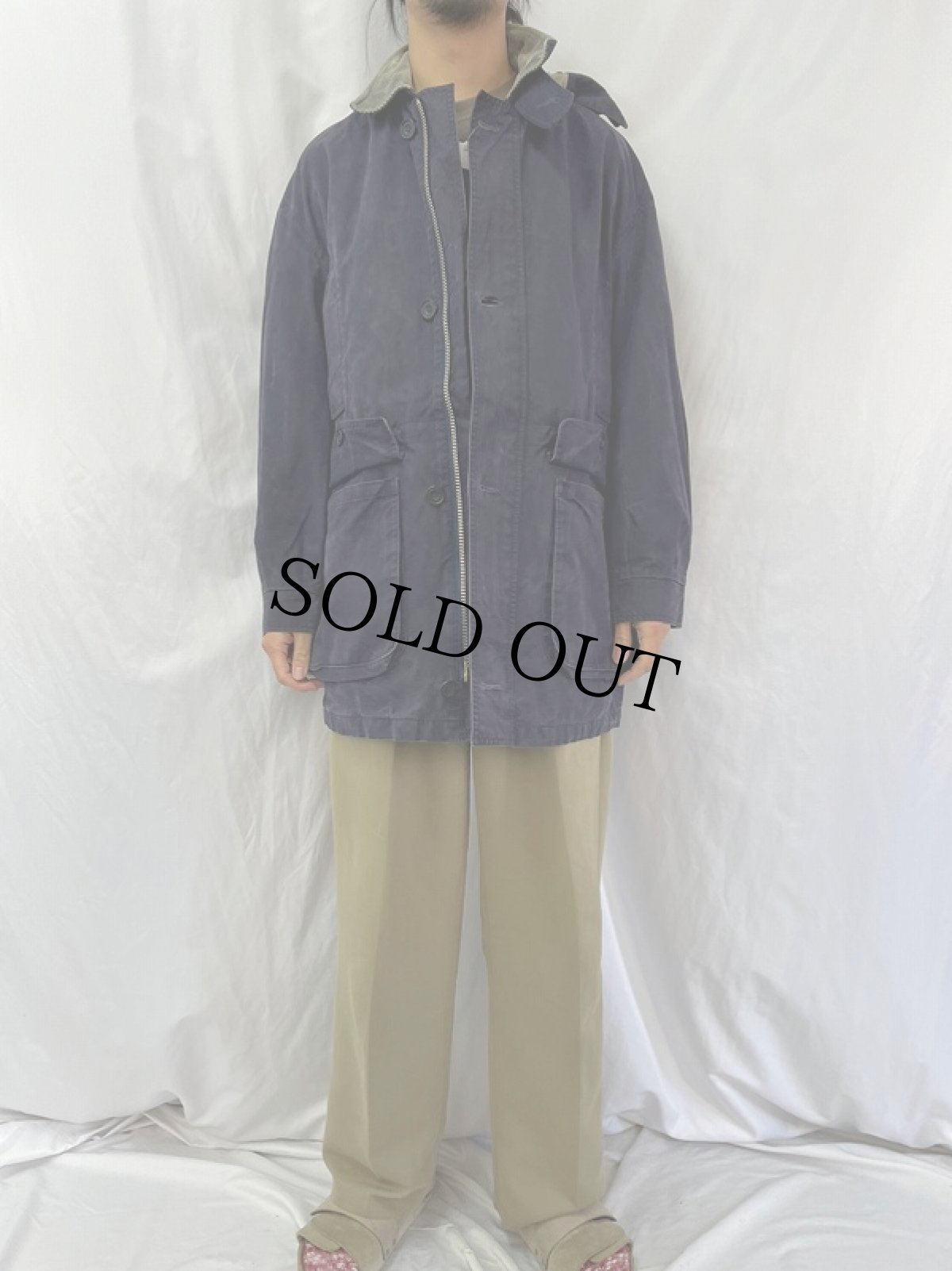 画像2: 90's Barbour ENGLAND製 "VENTILE" ジャケット NAVY SIZE40 (2)