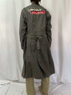 画像4: 50's HERCULES "LINCOLN WELDERS" 黒シャン ショップコート DEADSTOCK (4)