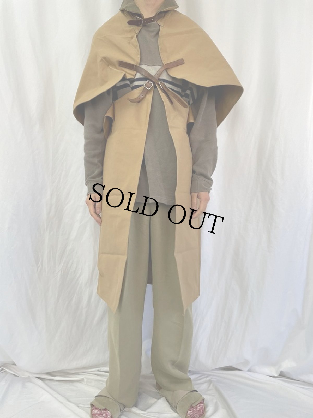 画像2: 40's BRITISH ARMY "AXEMAN CAPE" L (2)