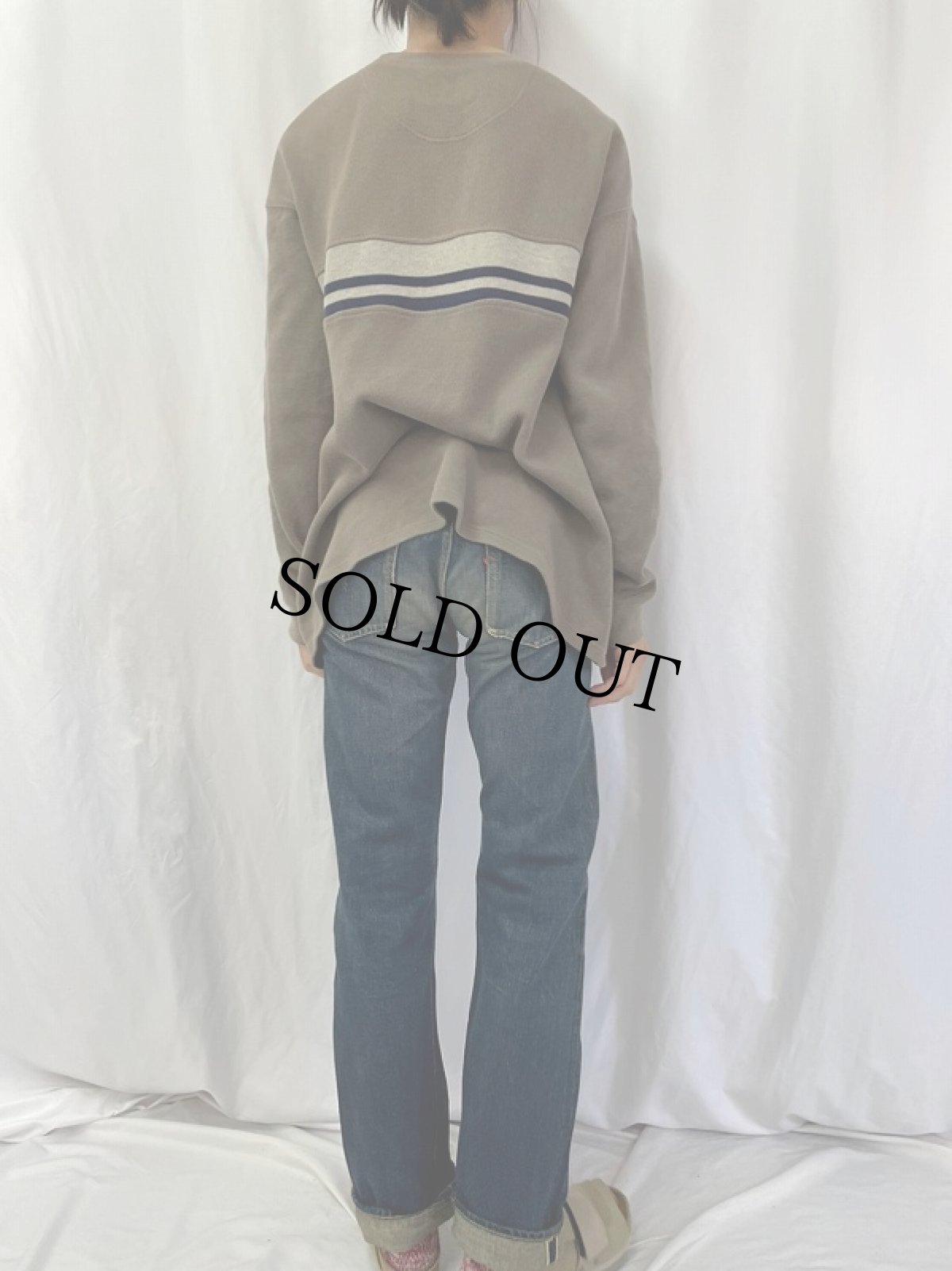 画像4: 40〜50's LEVI'S 501XX 革パッチ 片面タブ デニムパンツ W29 (4)