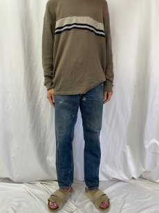 画像2: 70's LEVI'S 606 BIGE オレンジタブ デニムパンツ W34 (2)