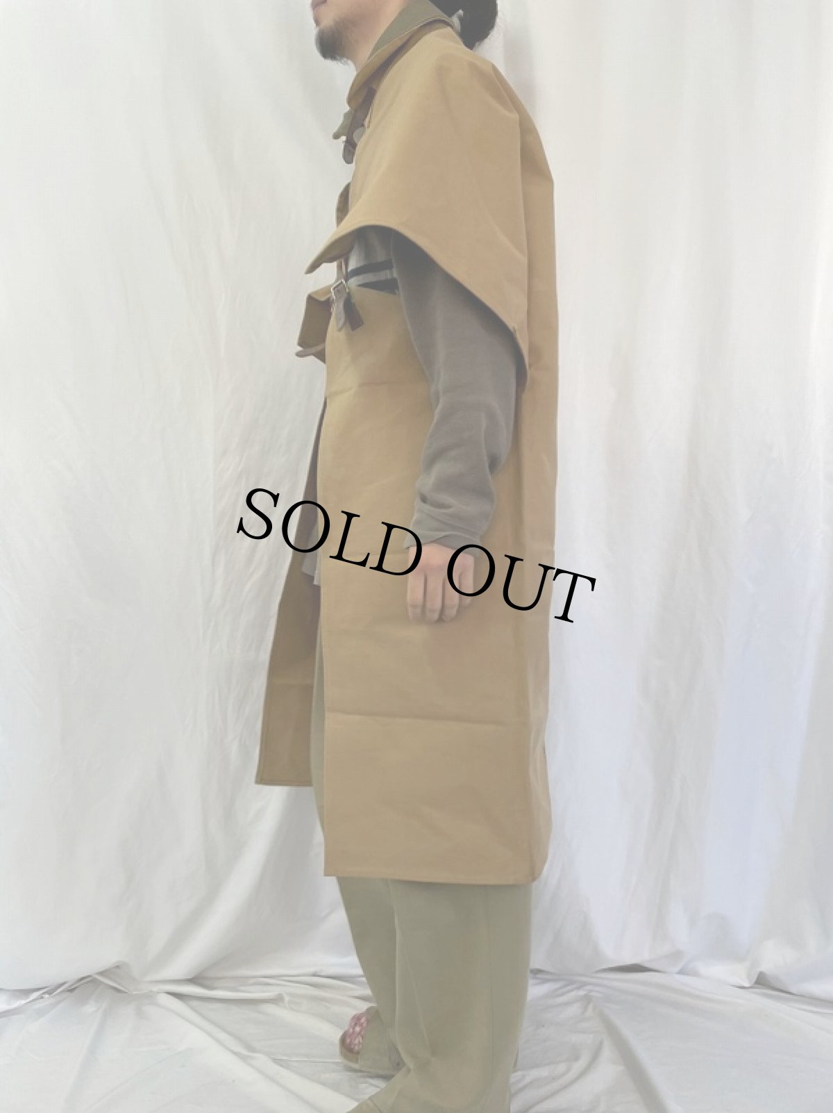 画像3: 40's BRITISH ARMY "AXEMAN CAPE" L (3)