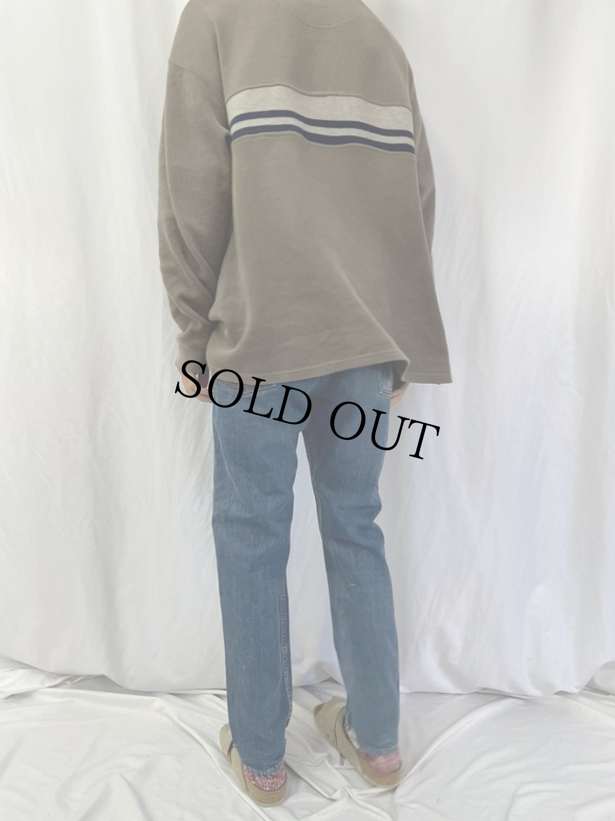 画像4: 70's LEVI'S 606 BIGE オレンジタブ デニムパンツ W34 (4)