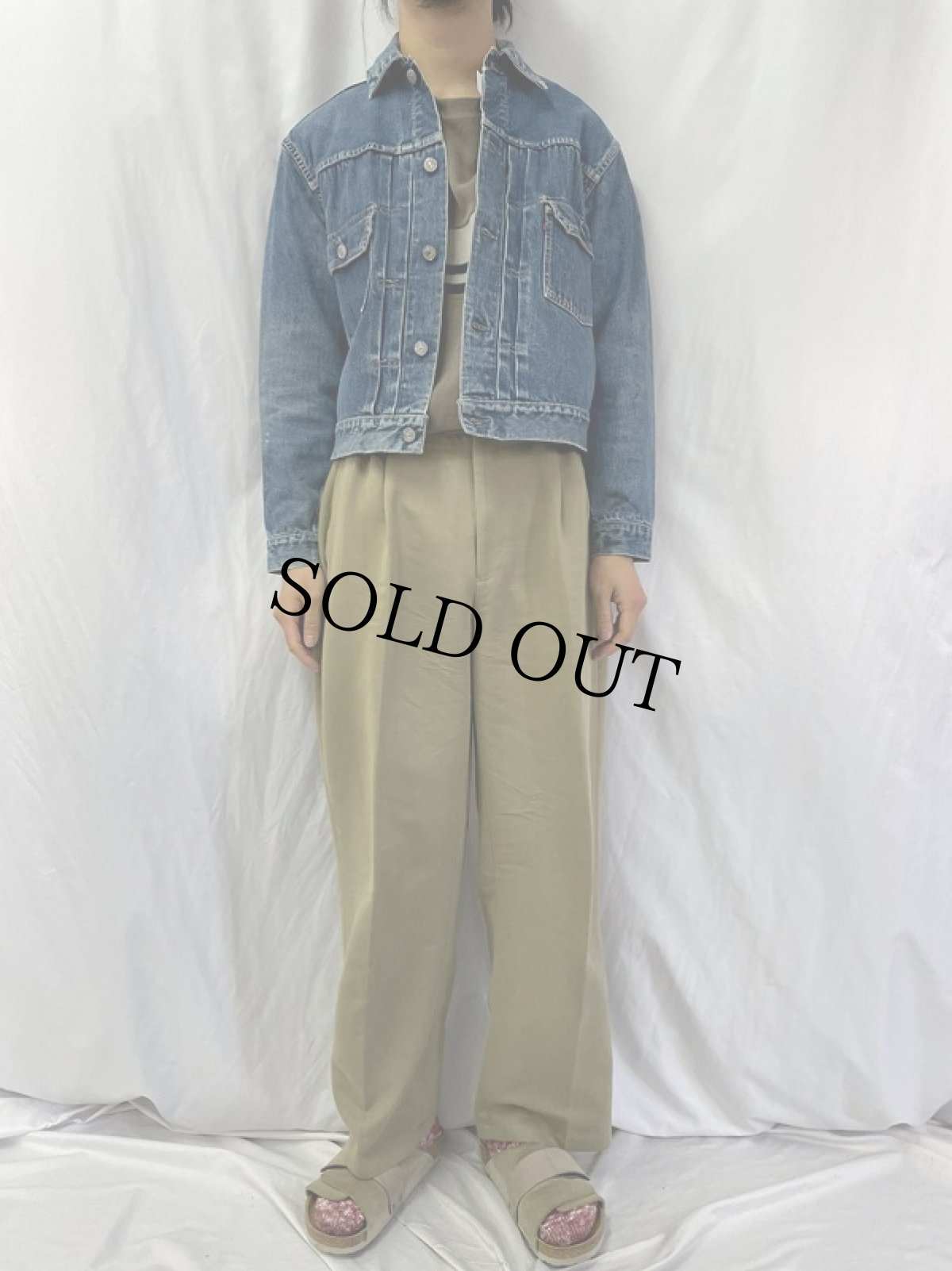 画像2: 50's LEVI'S 507XX 紙パッチ "ハギ付き" 2nd デニムジャケット (2)