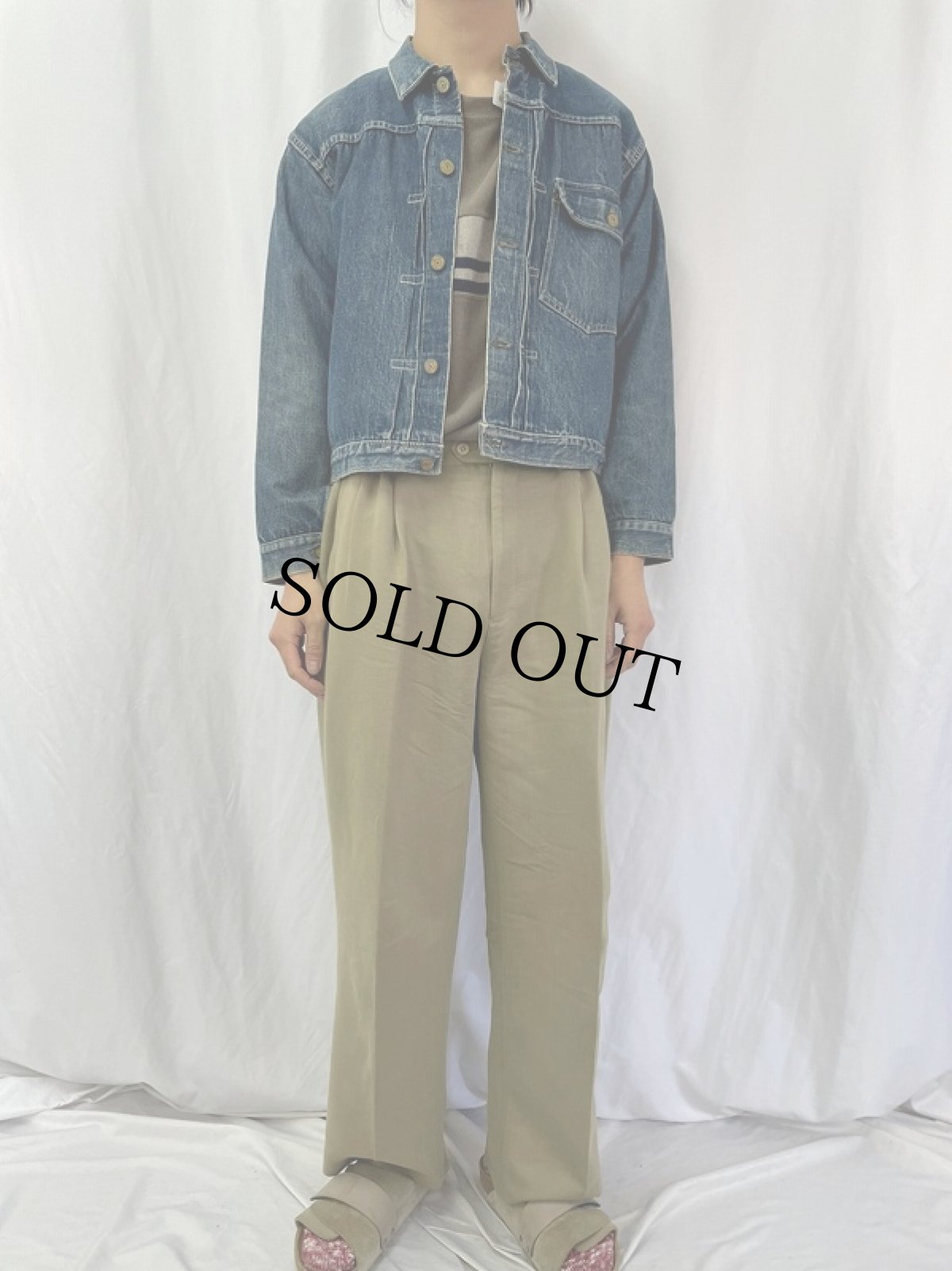 画像2: 40's LEVI'S 506XX "針刺しシンチバック" 1st デニムジャケット (2)