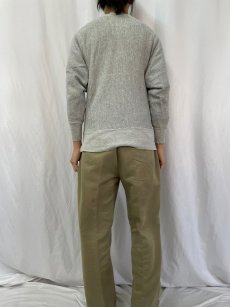 画像4: 70's Champion 青単色タグ REVERSE WEAVE USA製 "USMA" 前V プリントスウェット M (4)