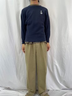 画像2: 70's Champion 青単色タグ REVERSE WEAVE USA製 "LANDS' END" プリントスウェット S (2)