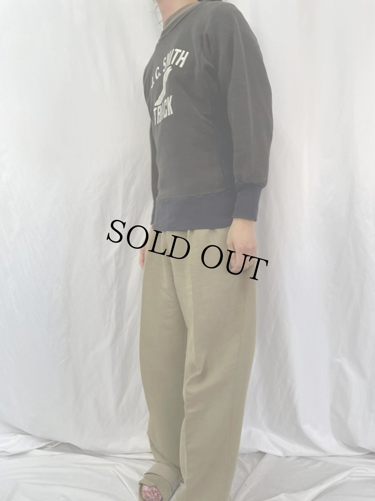 画像4: 80's Champion REVERSE WEAVE トリコタグ USA製 "J.C.SMITH TRACK" 2トーンカラースウェット S (4)