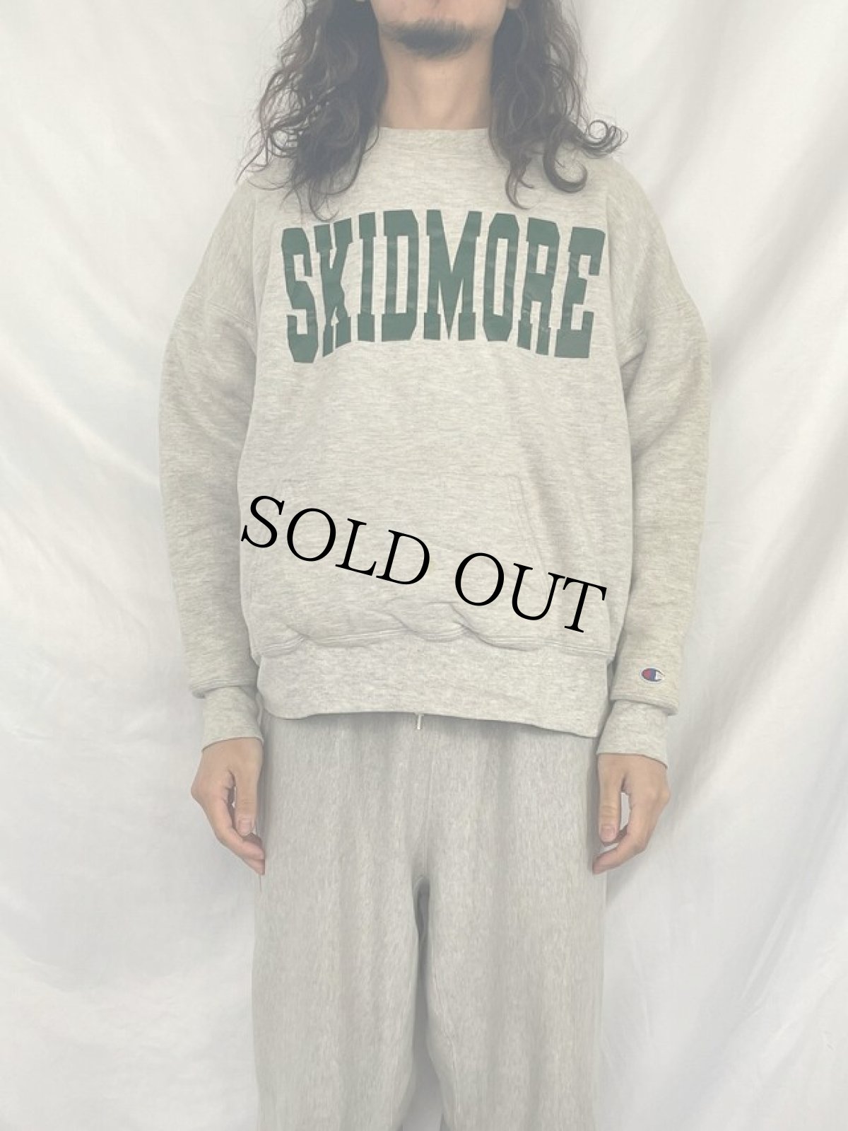 画像2: 80's Champion USA製 トリコタグ REVERSE WEAVE "ダブルフェイス" プリントスウェット XXL (2)