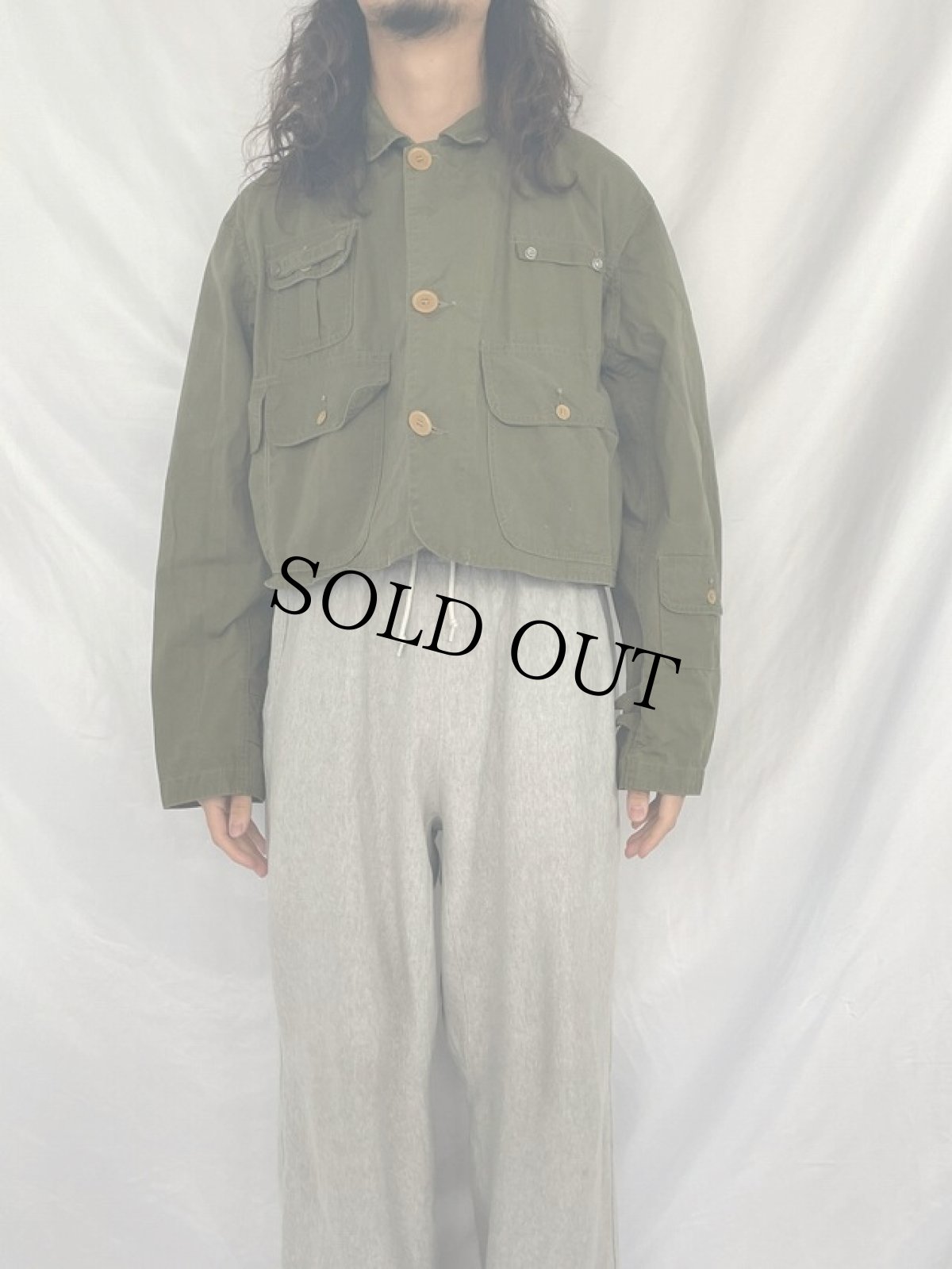 画像2: 40's AMERICAN FIELD コットンポプリン フィッシングジャケット (2)