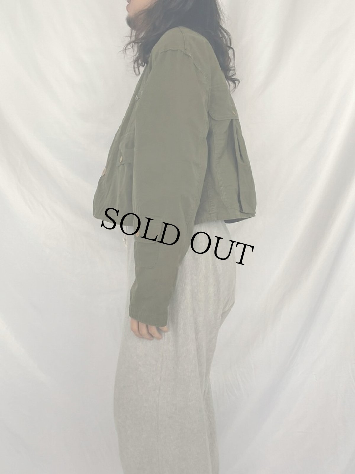 画像3: 40's AMERICAN FIELD コットンポプリン フィッシングジャケット (3)