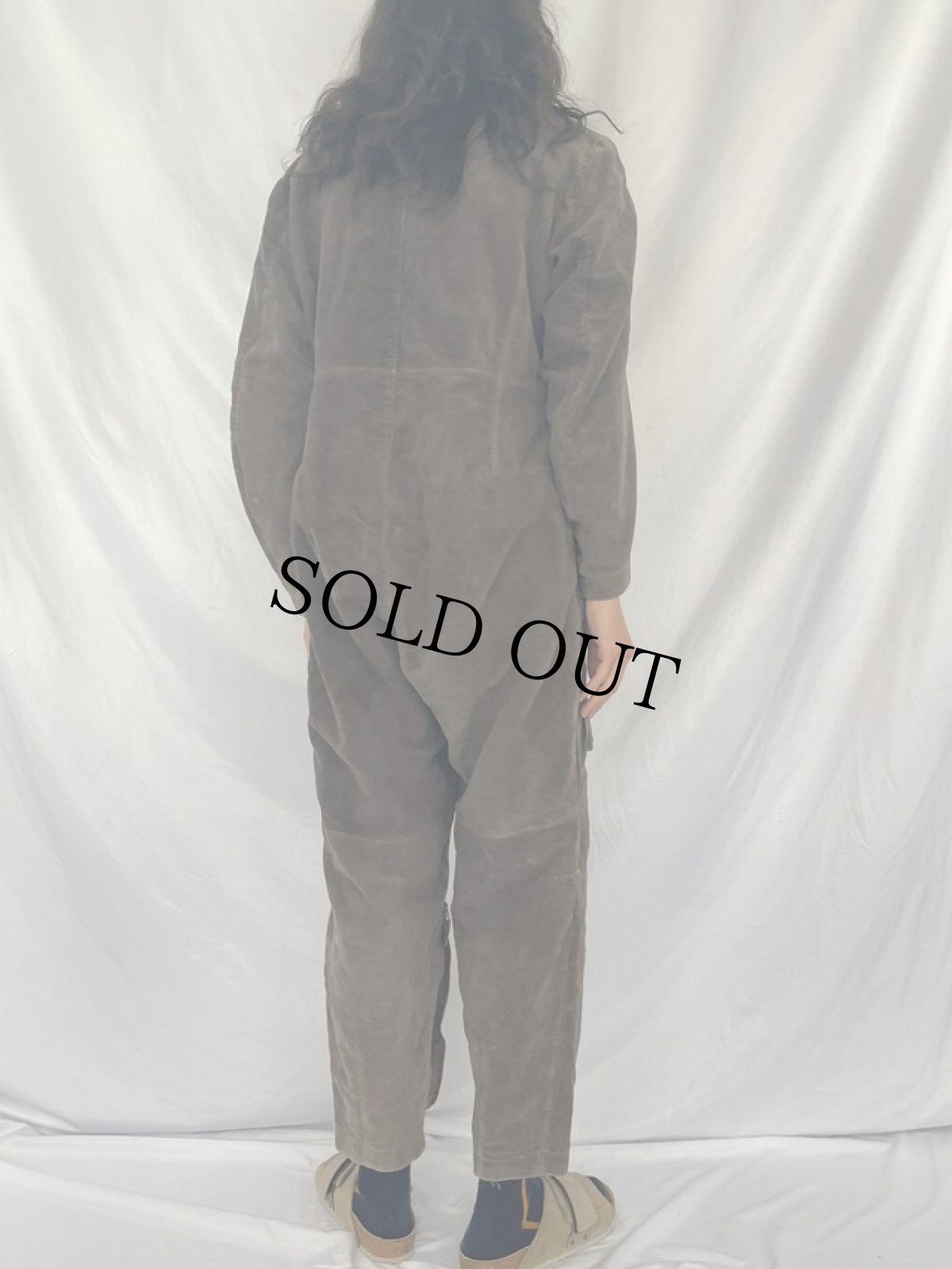 画像4: 40's Luftwaffe モールスキン フライトジャンプスーツ (4)