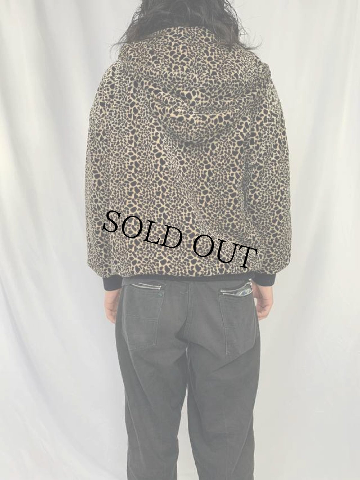 画像4: レオパード柄 中綿ベロアパーカー 42 (4)