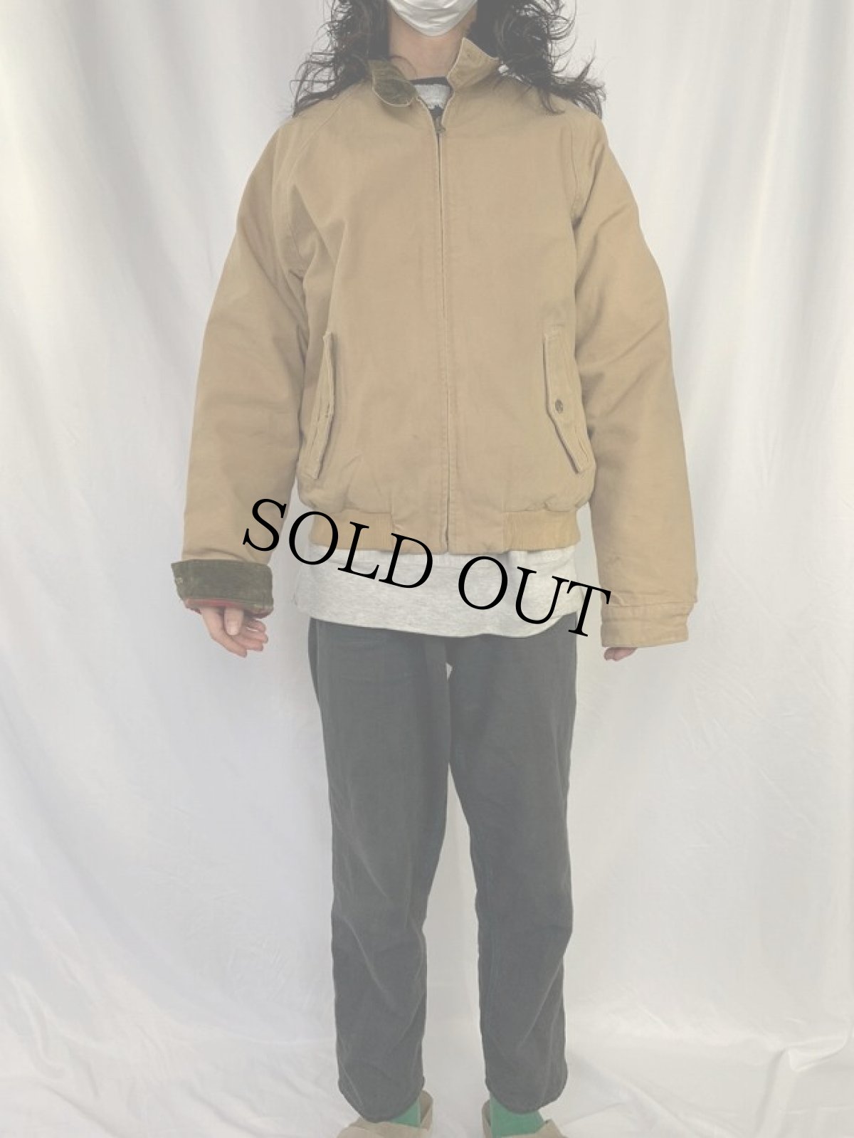 画像2: POLO Ralph Lauren コットンダックスウィングトップ M (2)