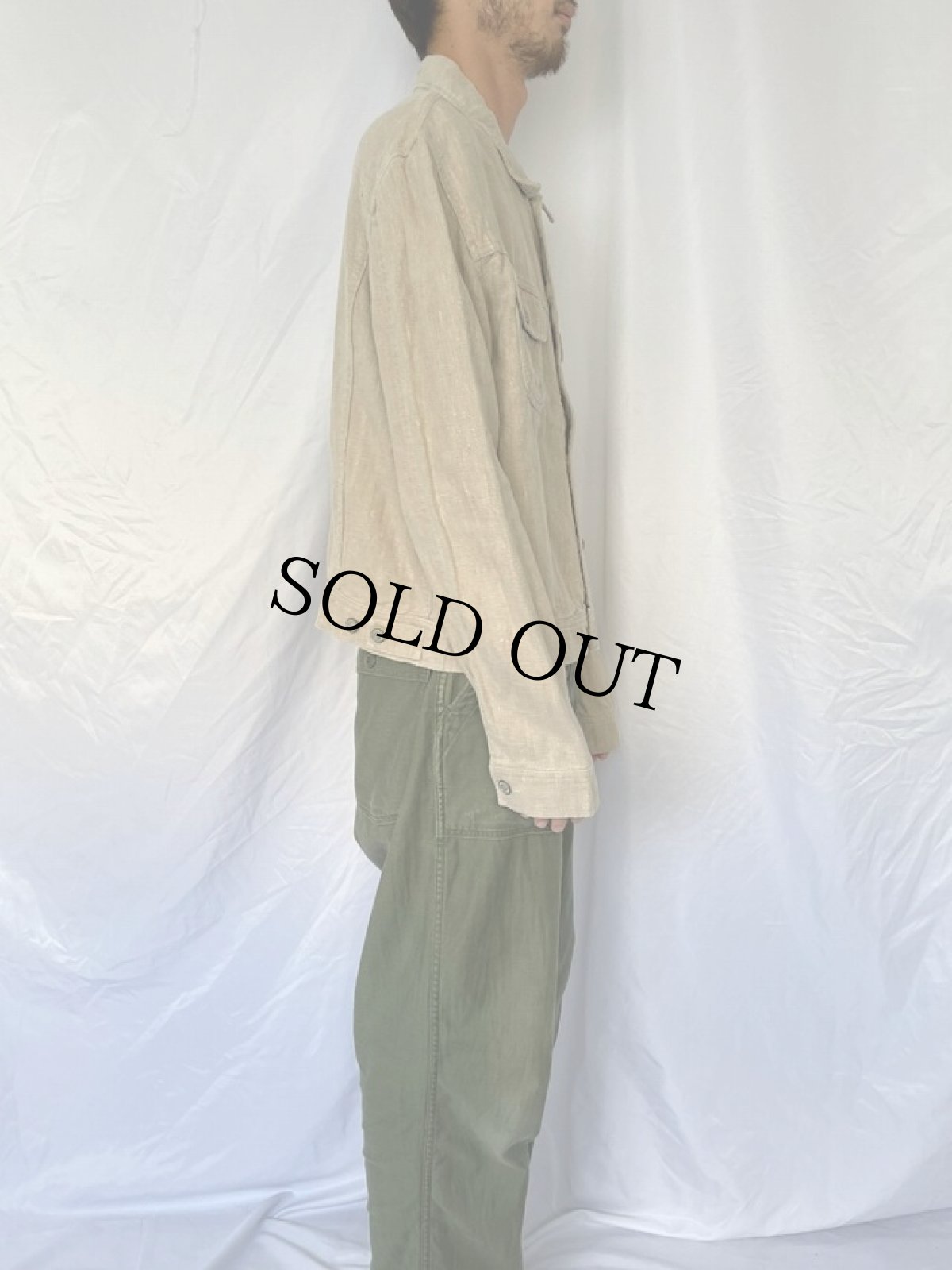 画像3: POLO Ralph Lauren 101-J TYPE リネンジャケット L (3)