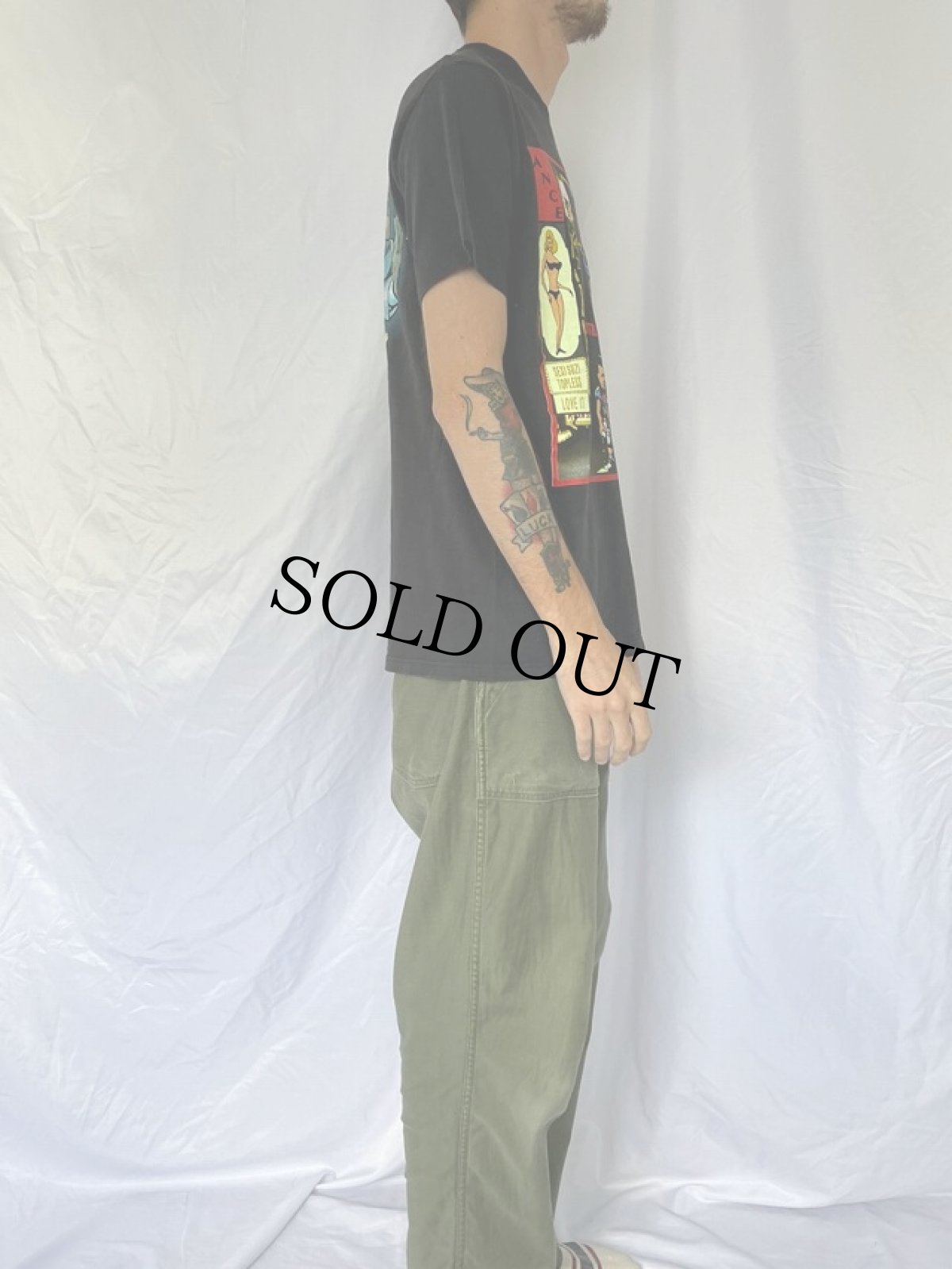 画像4: 90's Extreme "Pornograffitti" ヘヴィメタルバンドTシャツ L (4)