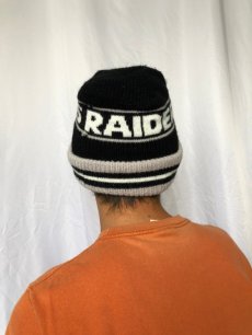画像4: RAIDERS アメリカンフットボールチーム ロゴニットキャップ (4)