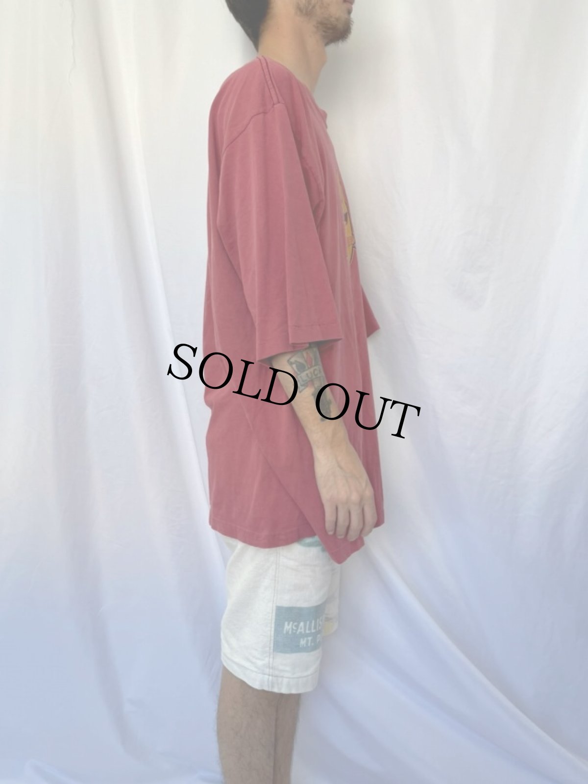 画像4: 90's New Deal USA製 "ASTRORON" スケートブランド パロディTシャツ (4)