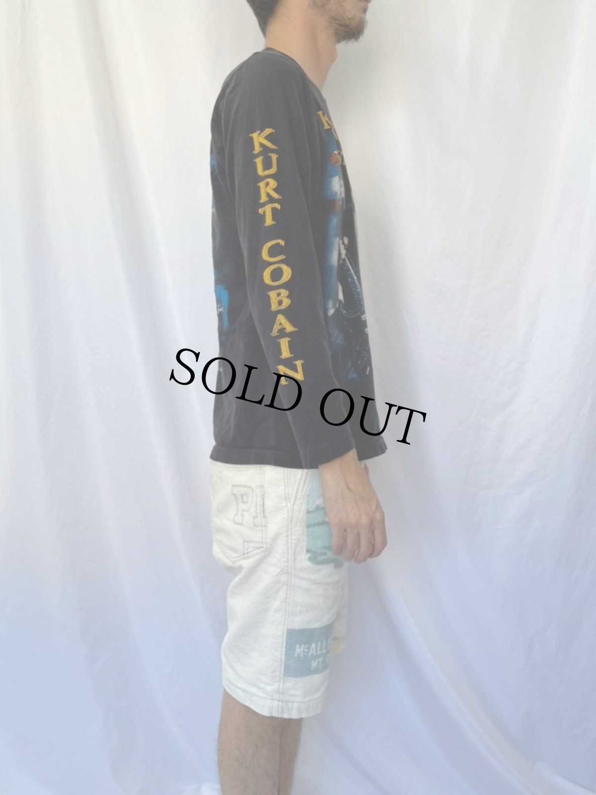 画像3: 90's "KURT COBAIN 1967-1994" ロックミュージシャン追悼ロンT (3)