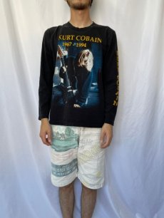画像2: 90's "KURT COBAIN 1967-1994" ロックミュージシャン追悼ロンT (2)