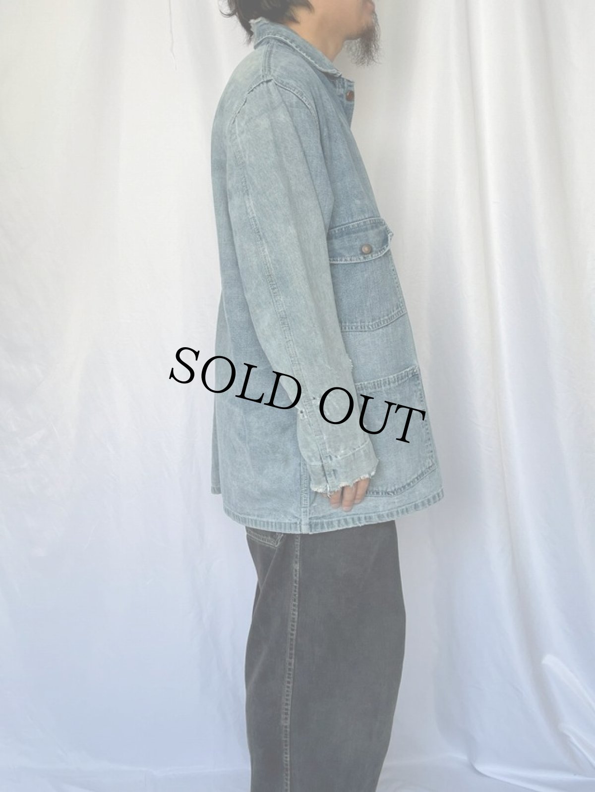 画像3: 60's Carhartt デニムカバーオール (3)