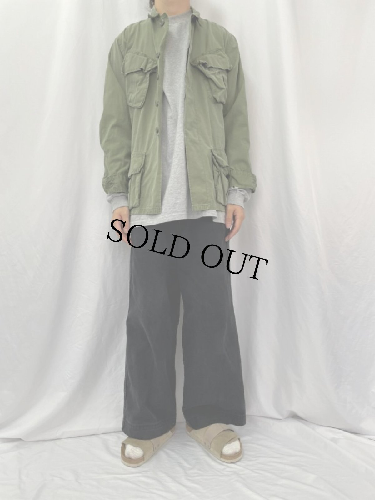 画像2: 60's U.S.ARMY ジャングルファティーグジャケット 3rd SMALL-REGULAR (2)