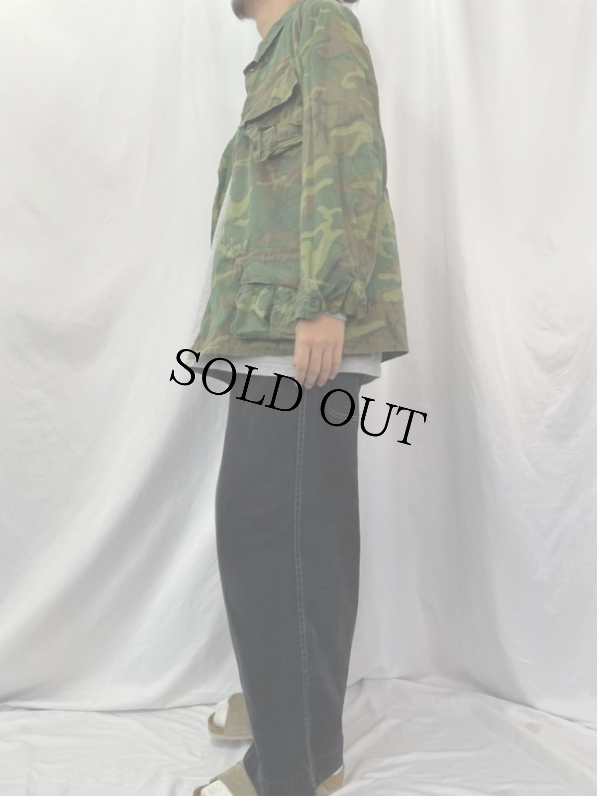 画像3: 60's U.S.ARMY ERDL迷彩 グリーンリーフ ジャングルファティーグジャケット 4th M-R (3)