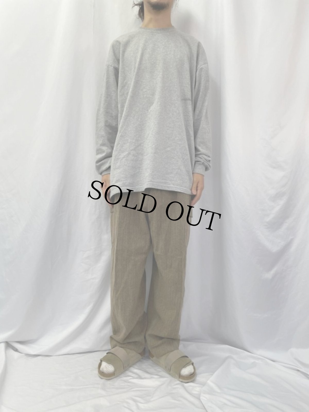 画像2: 90's POLO Ralph Lauren USA製 針刺しシンチ ヘリンボーン ツイードカーゴパンツ W35 (2)