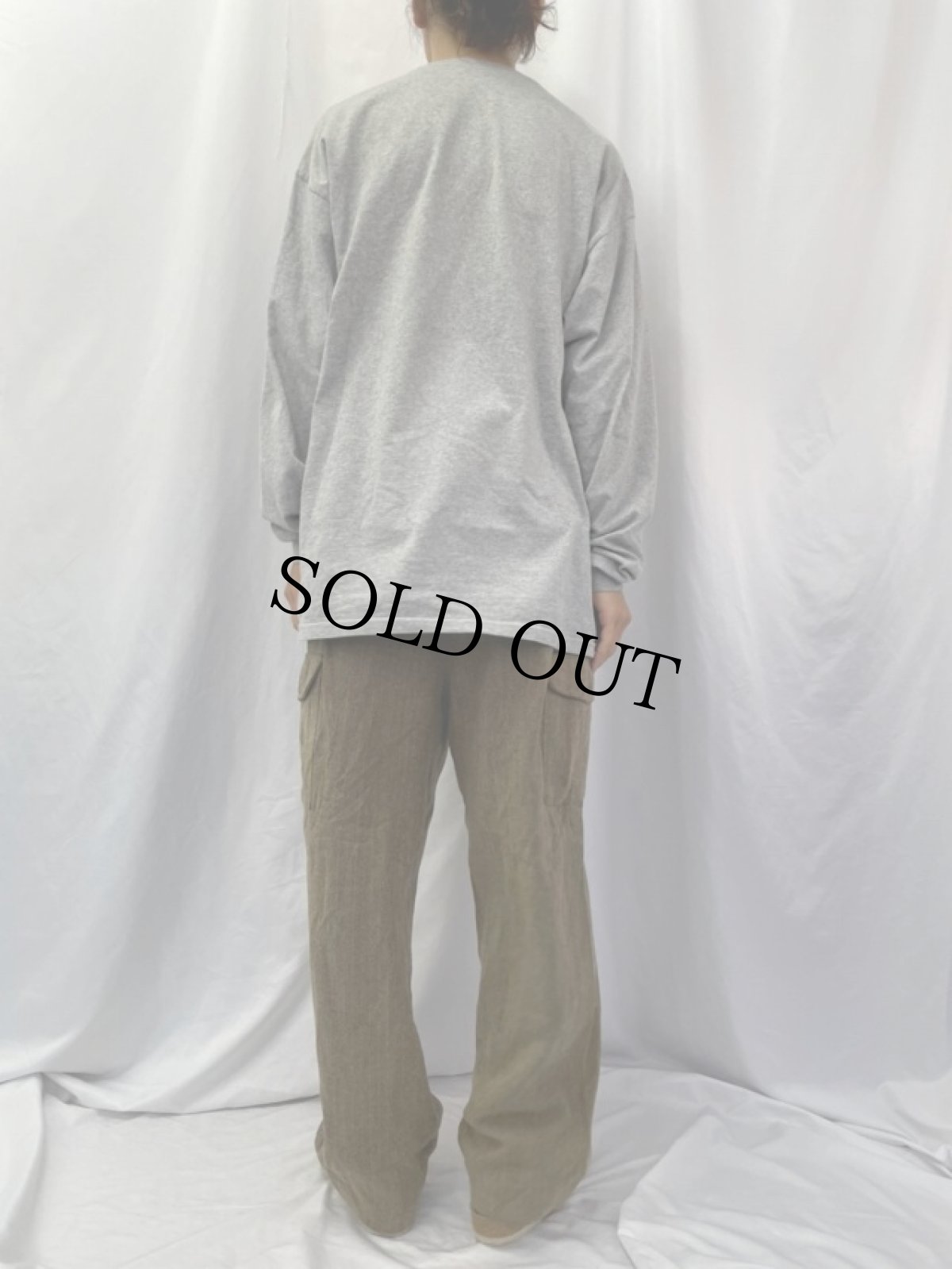 画像4: 90's POLO Ralph Lauren USA製 針刺しシンチ ヘリンボーン ツイードカーゴパンツ W35 (4)